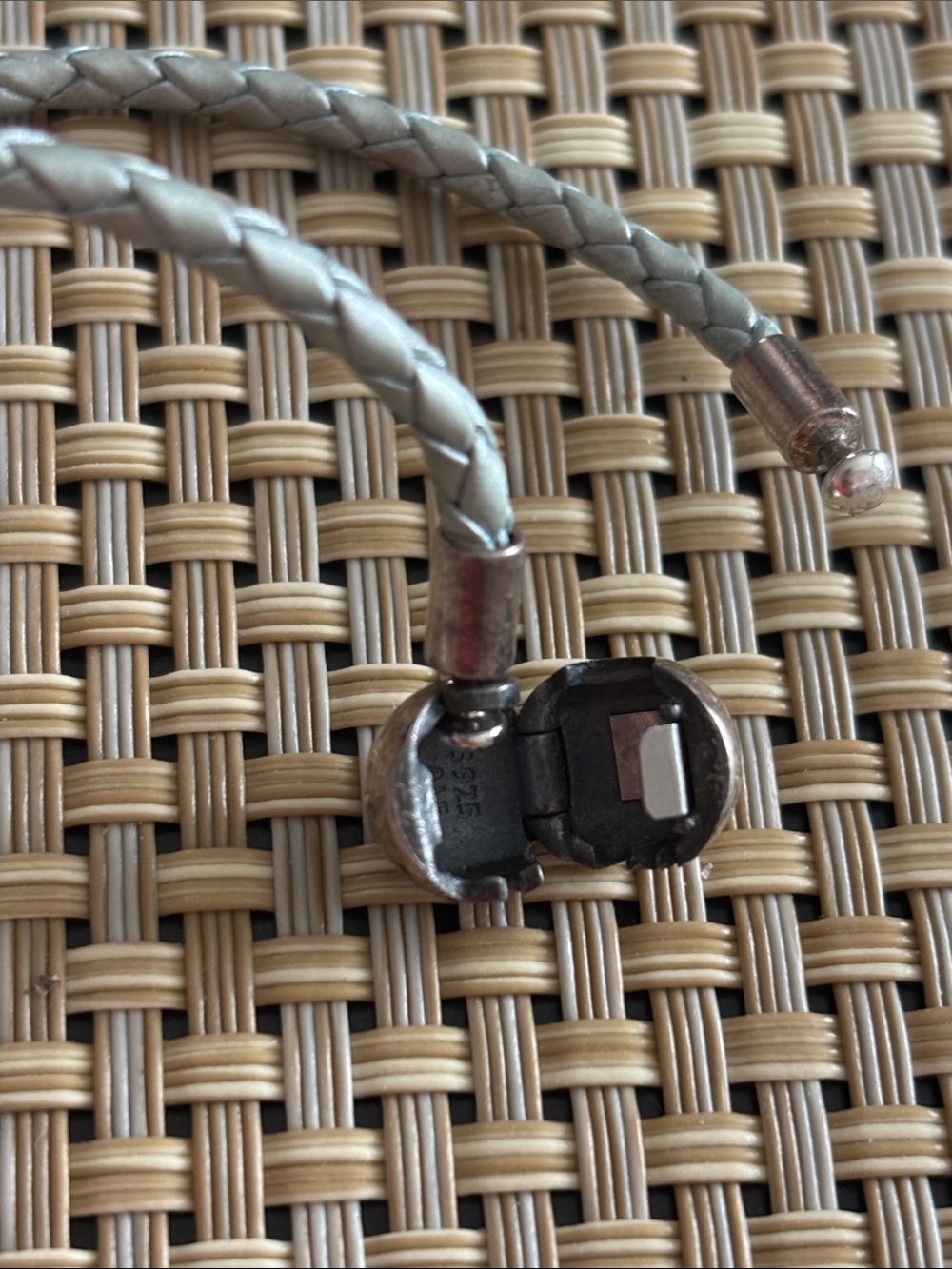 Pandora Leather Double-Wrap Bracelet with Decorative Charm - Picture 3 of 5